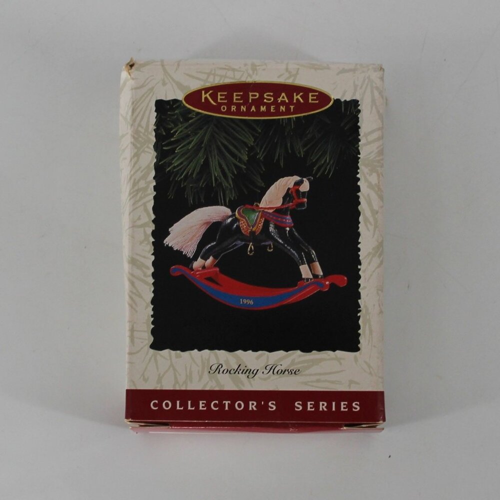 Vintage Hallmark Rocking Horse Christmas Ornament 1996